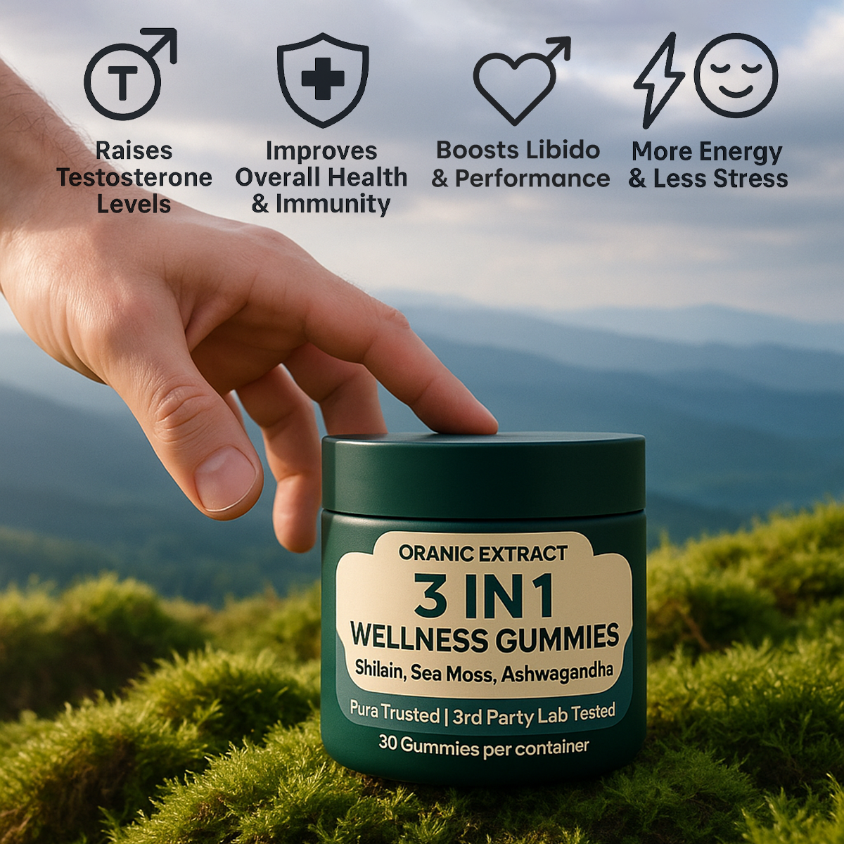 ORANIC EXTRACT® 3-in-1 Wellness Gummies