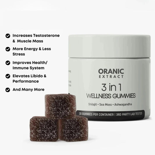 NEW YEAR'S SALE -ORGANIC EXTRACT® 3-in-1 Wellness Gummies Organic Extract