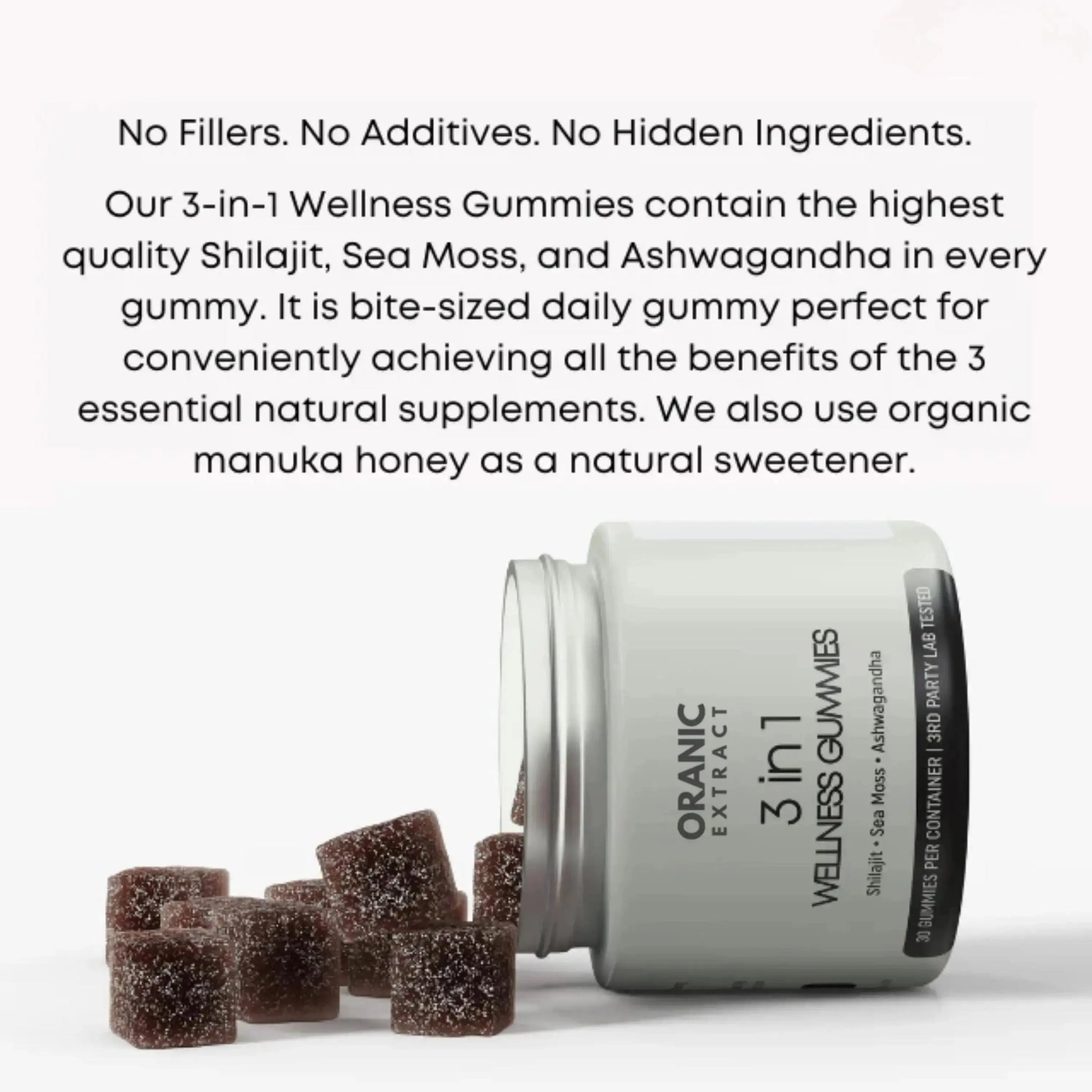 NEW YEAR'S SALE -ORGANIC EXTRACT® 3-in-1 Wellness Gummies Organic Extract