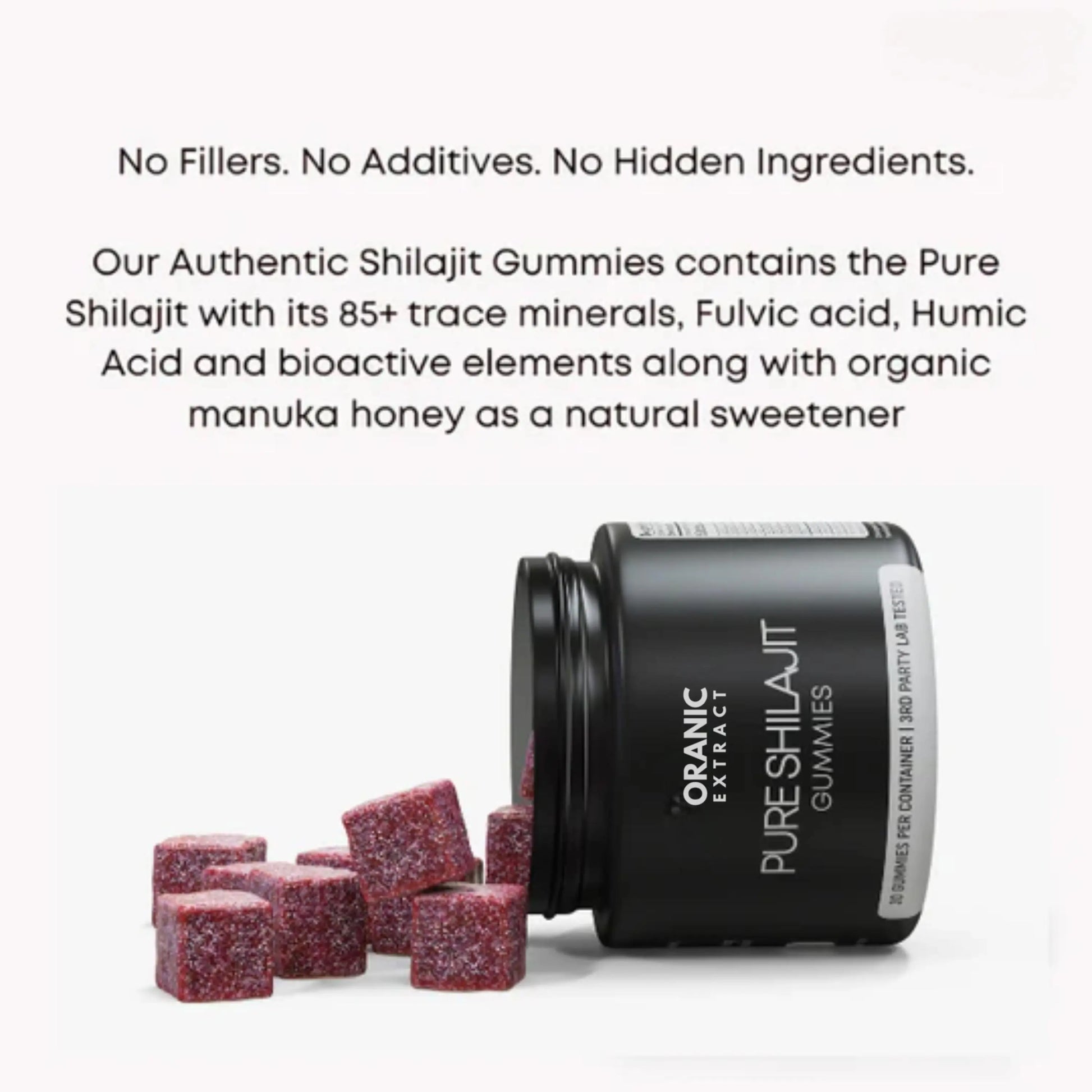 ORGANIC EXTRACT® Pure Shilajit Gummies Organic Extract